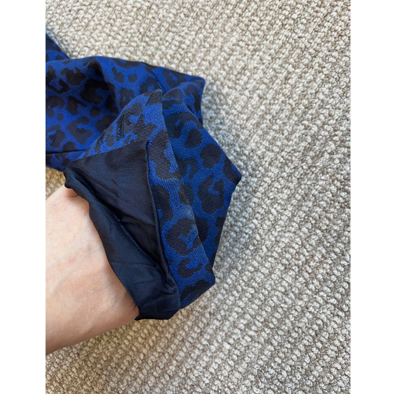 3.1 PHILLIP LIM 深藍豹紋緹花西裝外套 4/36/S/M-19