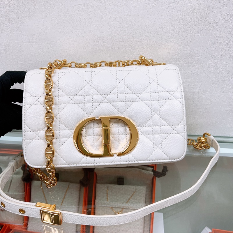 Dior caro small 奶白色鏈條包-0