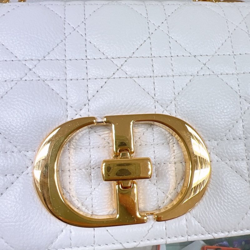 Dior caro small 奶白色鏈條包-4