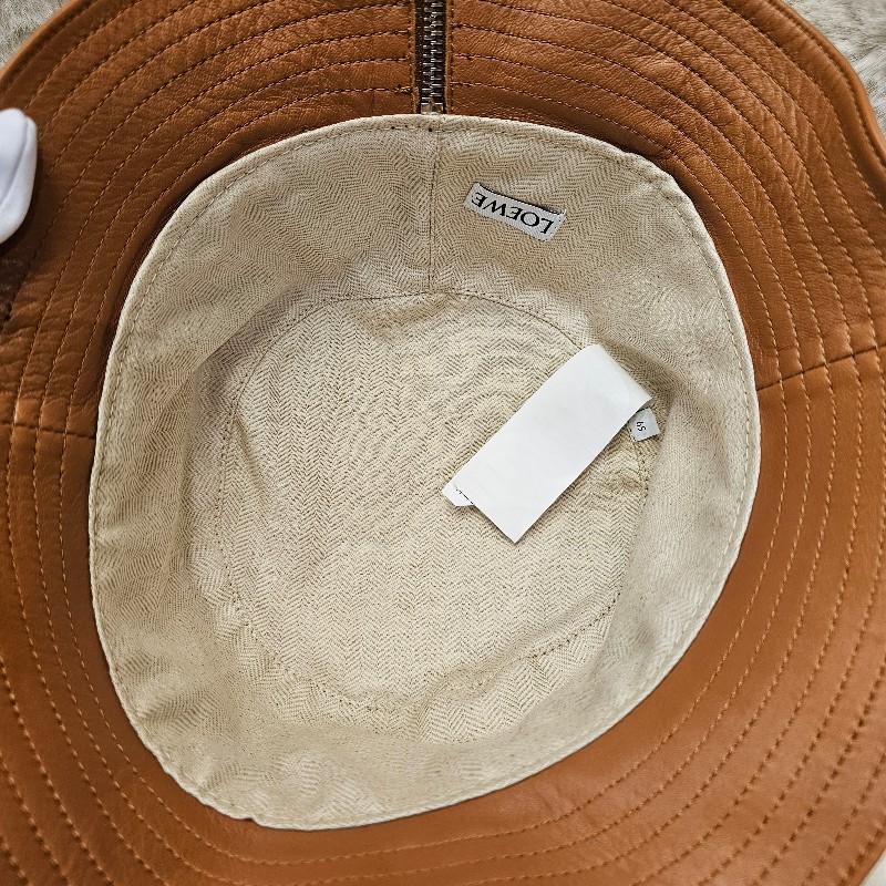 全新 LOEWE 經典皮革漁夫帽 L號 ｜小牛皮款-3