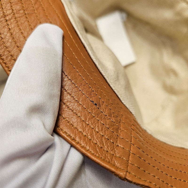 全新 LOEWE 經典皮革漁夫帽 L號 ｜小牛皮款-8