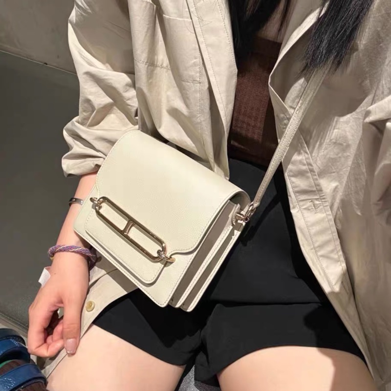 Hermes Roulis 豬鼻子19 純白 銀扣 EC皮 Y刻-8