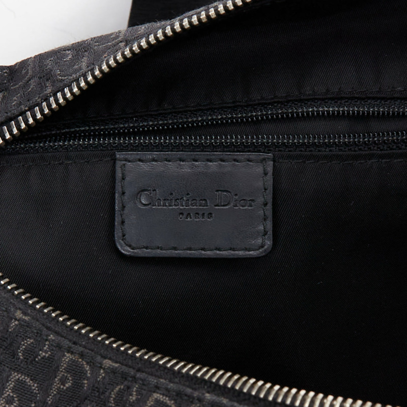 CHRISTIAN DIOR John Galliano Street Chic Hobo black Diorissimo crossbody bag-9