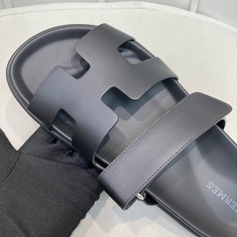 HERMES POP H 黑色拖鞋 二舅鞋 X654-2