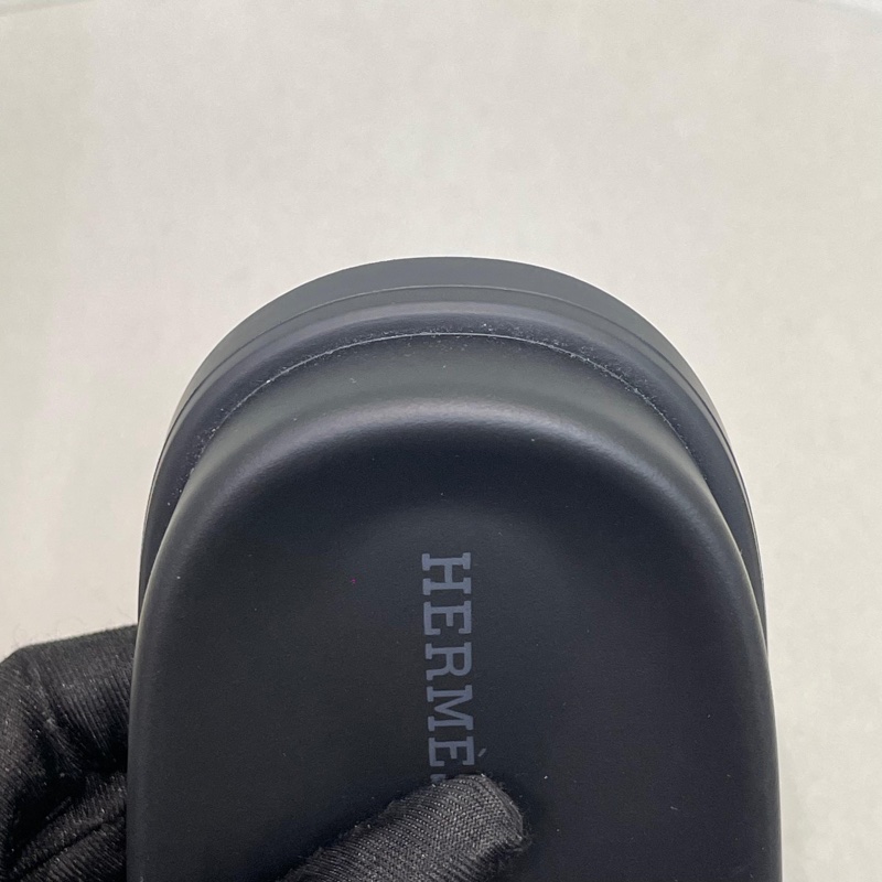 HERMES POP H 黑色拖鞋 二舅鞋 X654-23