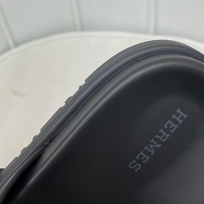 HERMES POP H 黑色拖鞋 二舅鞋 X654-26