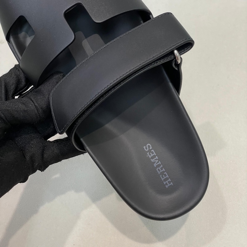 HERMES POP H 黑色拖鞋 二舅鞋 X654-27