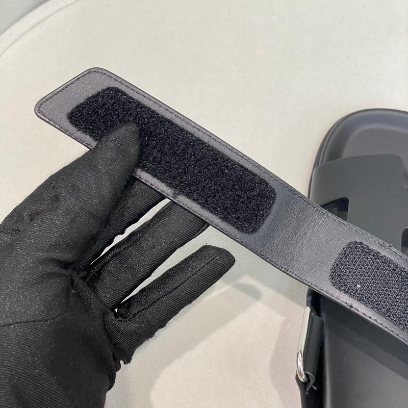 HERMES POP H 黑色拖鞋 二舅鞋 X654-35