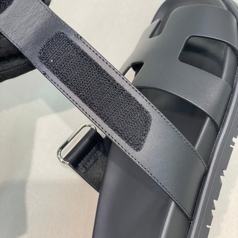 HERMES POP H 黑色拖鞋 二舅鞋 X654-36