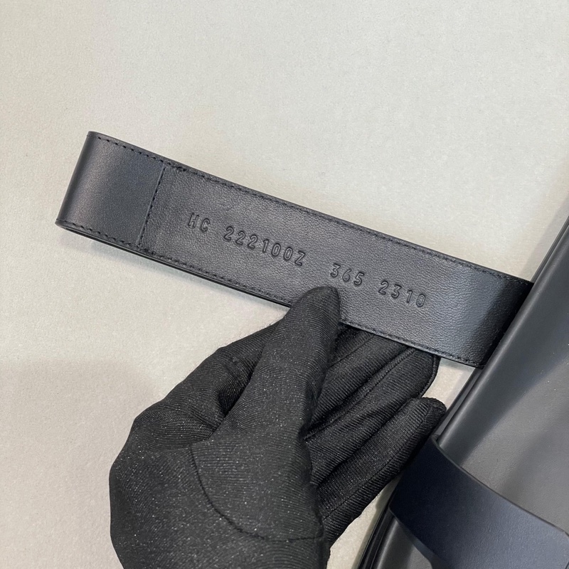 HERMES POP H 黑色拖鞋 二舅鞋 X654-37