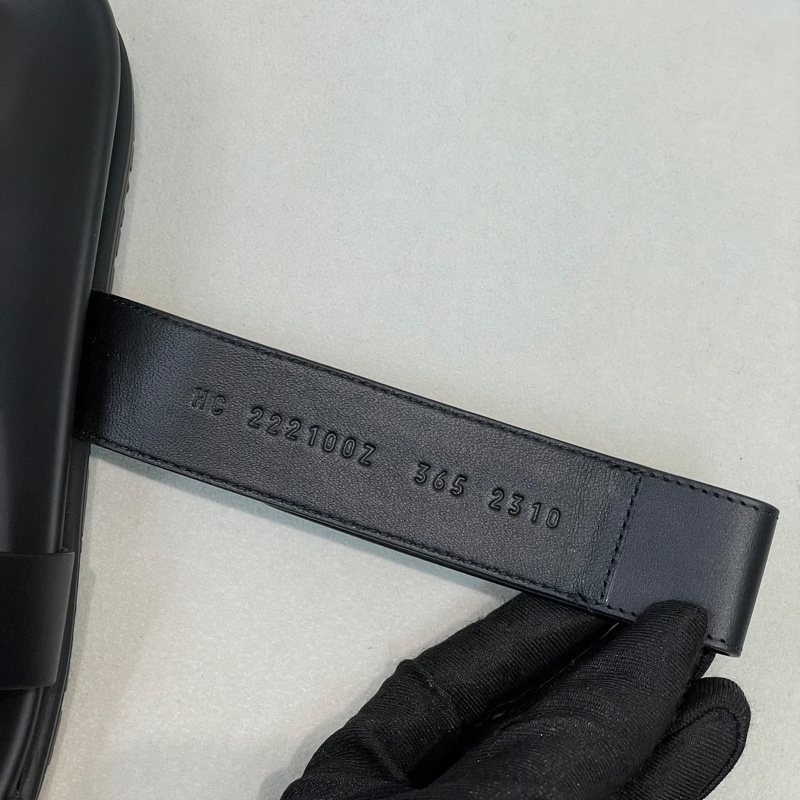 HERMES POP H 黑色拖鞋 二舅鞋 X654-40