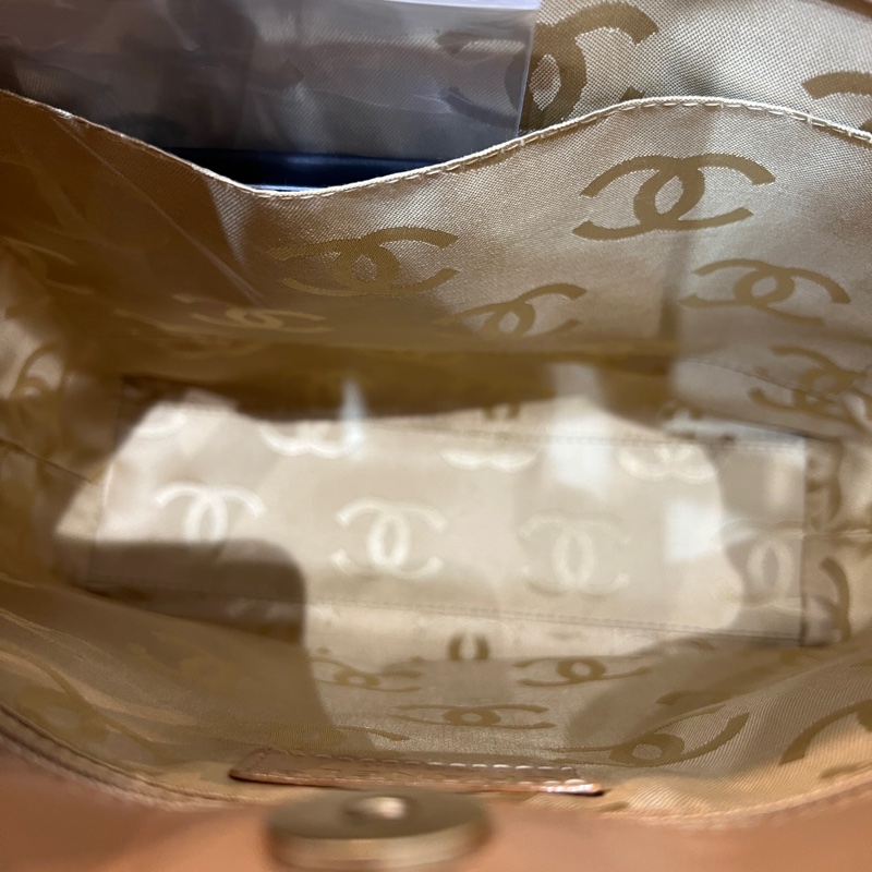 Chanel Vintage Beige Camel Vivien Bag-7