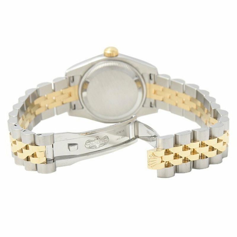 勞力士手錶女款 Datejust 自動機械腕錶 銀色錶盤 ROLEX SS×750YG 179173G-3