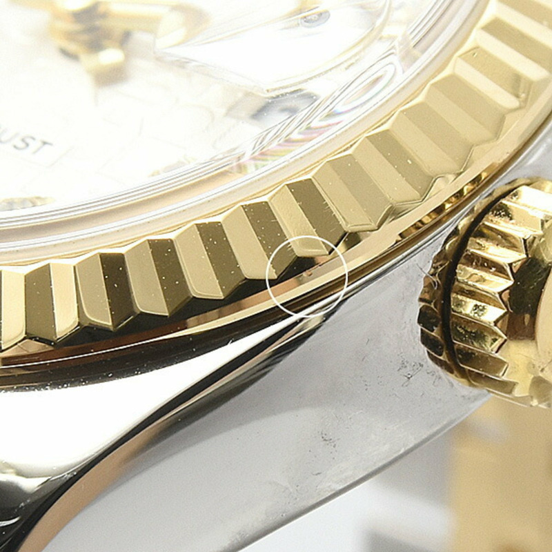 勞力士手錶女款 Datejust 自動機械腕錶 銀色錶盤 ROLEX SS×750YG 179173G-6