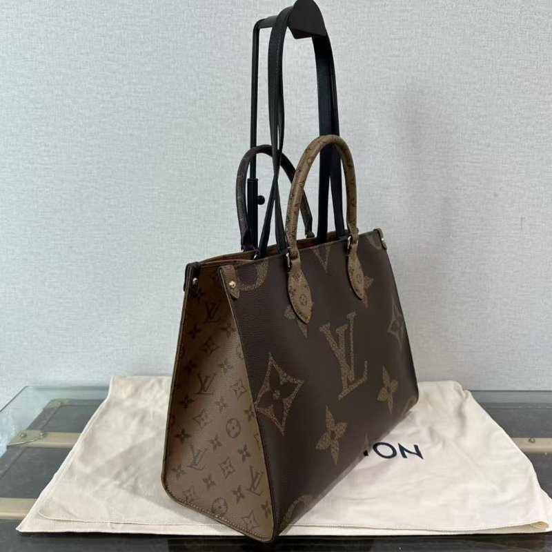 LV onthego中號 芯片款 35*25*27 全新 配件盒子塵袋購證-5