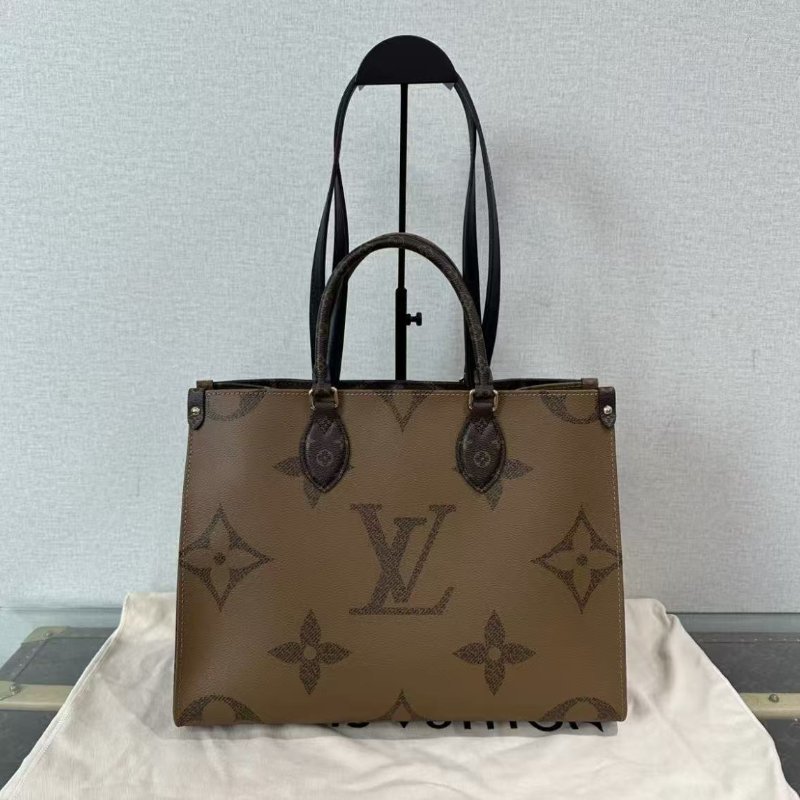 LV onthego中號 芯片款 35*25*27 全新 配件盒子塵袋購證-9