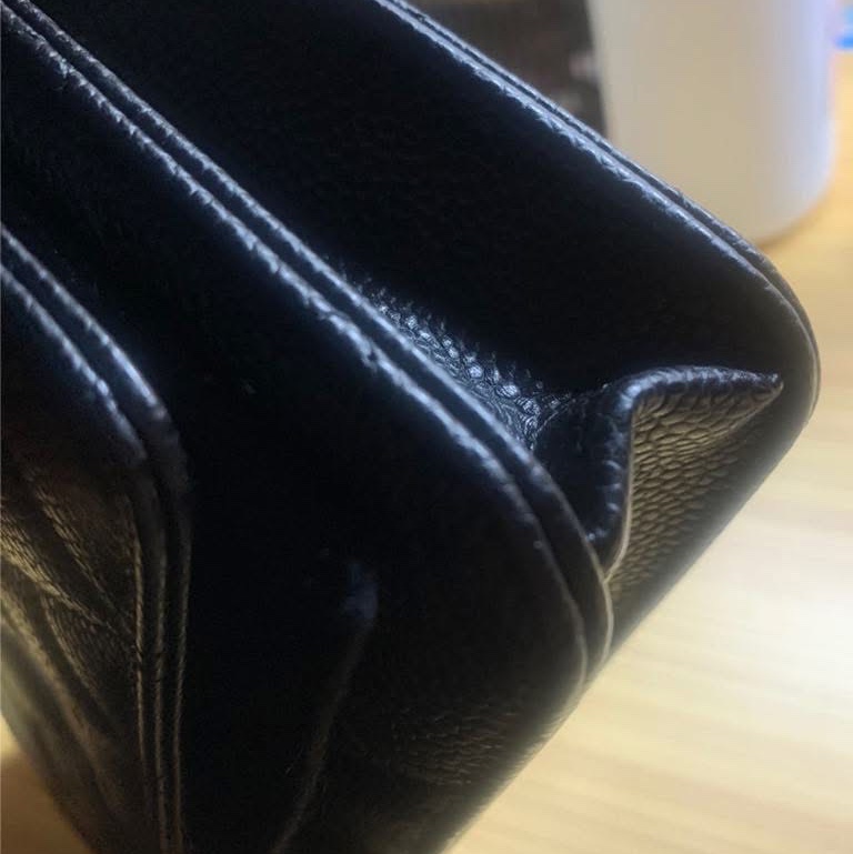 Chanel woc近全新金扣荔枝皮-7