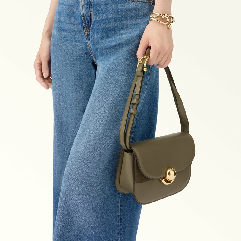 Furla - Sfera Round Sage Mini Flap Purse - WB01737BX0428 - SAGE-6