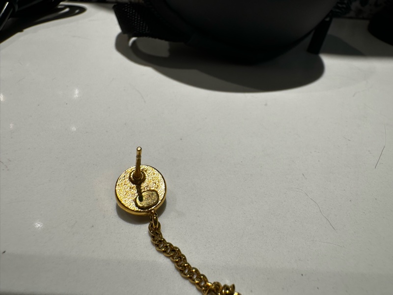 CHANEL 香水瓶珍珠垂掛耳環-4