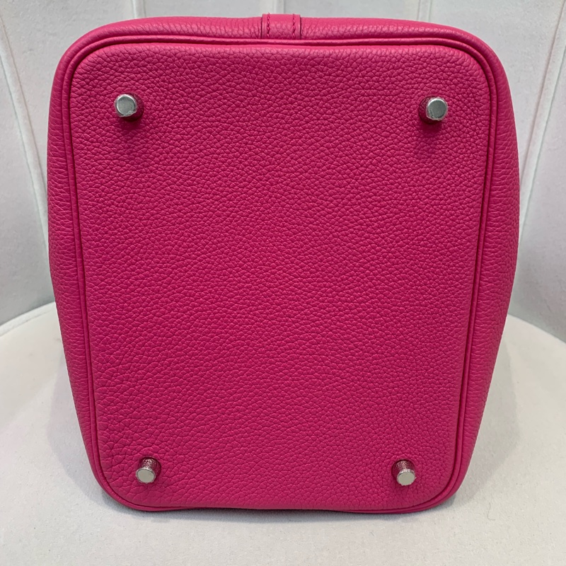 Hermes Picotine 22 桃紅色 TC Twilly XB407-5