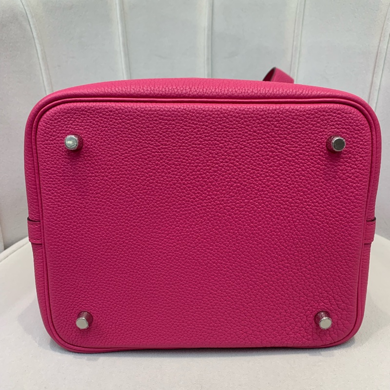 Hermes Picotine 22 桃紅色 TC Twilly XB407-6