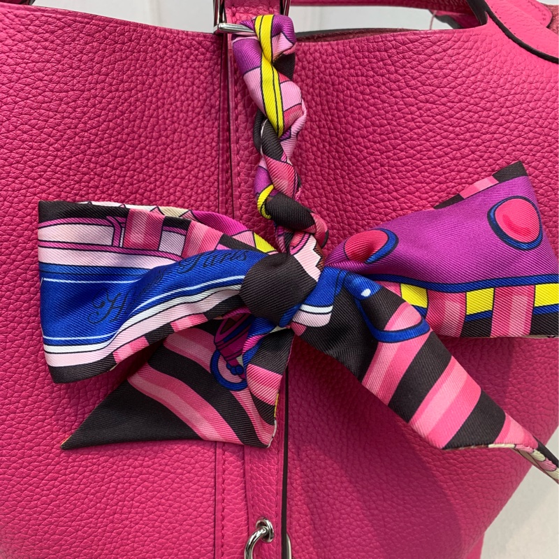 Hermes Picotine 22 桃紅色 TC Twilly XB407-10