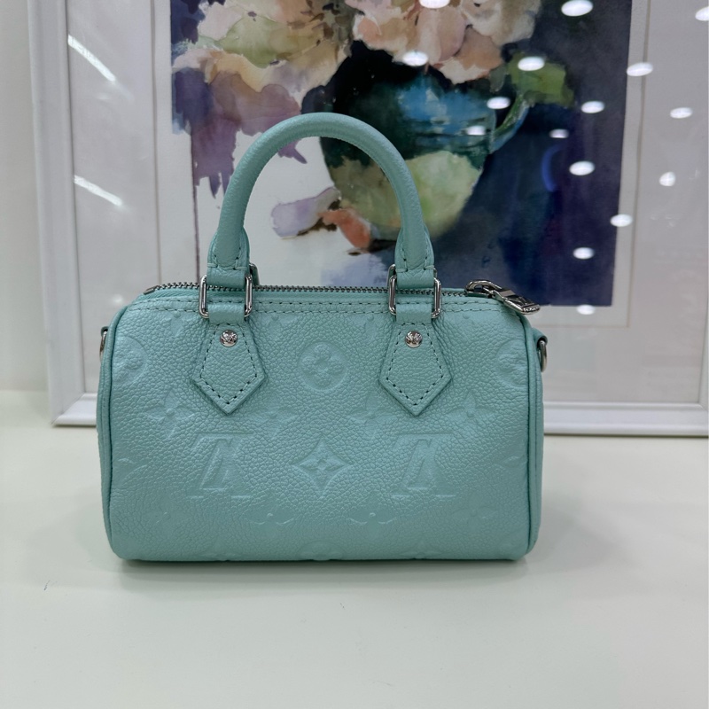 LV speedy nano 薄荷色 芯片款 99新 有塵袋-7