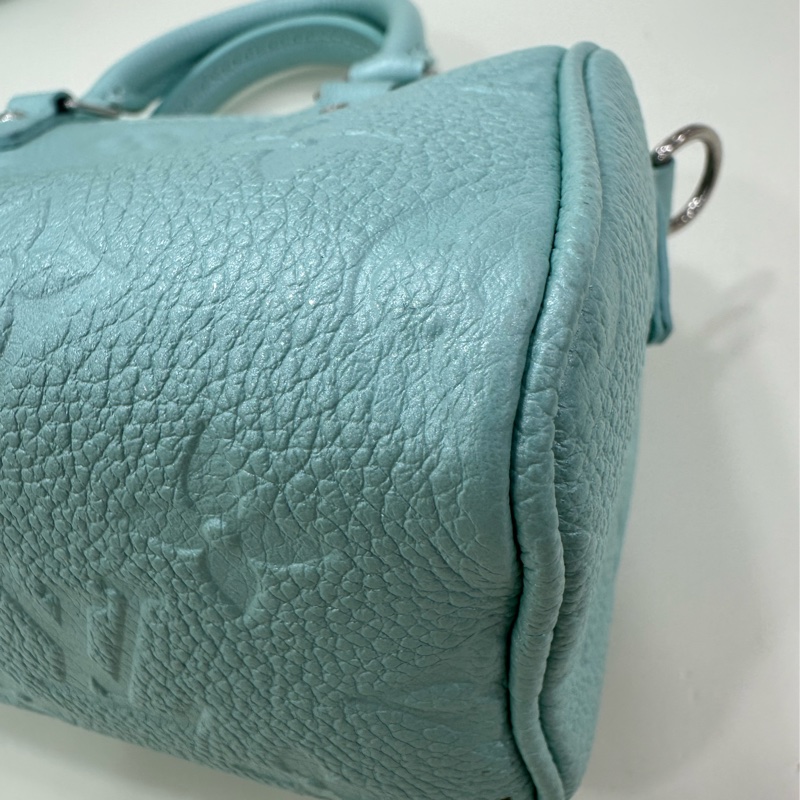 LV speedy nano 薄荷色 芯片款 99新 有塵袋-12