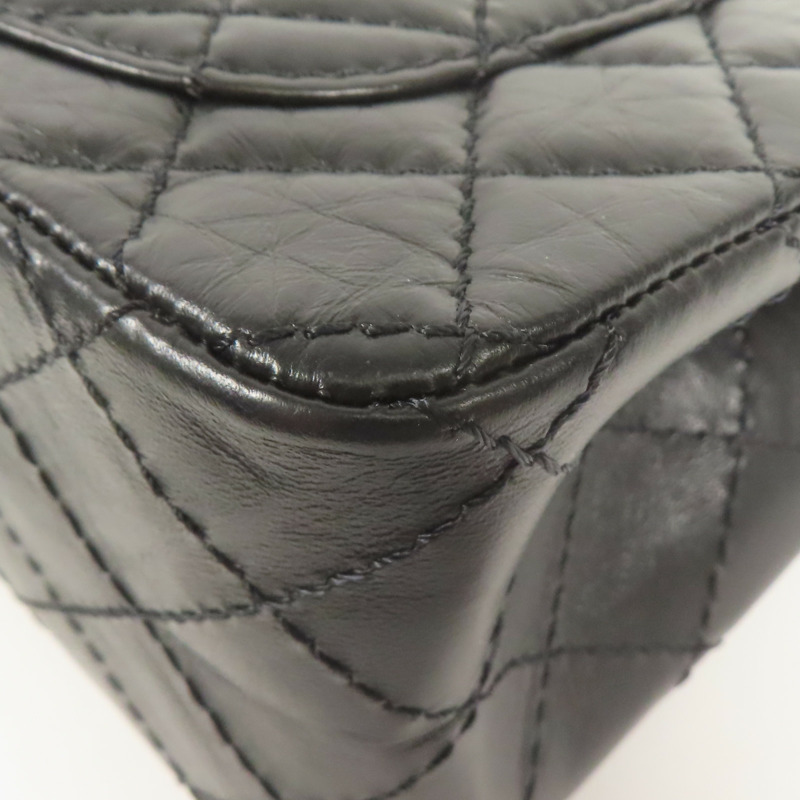 CHANEL 牛皮皮革2.55 Mini金扣鏈帶肩背袋-8