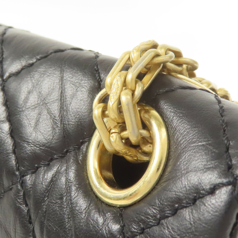 CHANEL 牛皮皮革2.55 Mini金扣鏈帶肩背袋-10