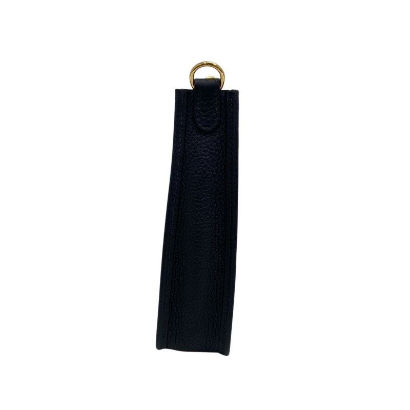 【HERMÈS】Evelyn Mini 藍色 金扣 Clemence 伊芙琳迷你包(二手)J2549-9