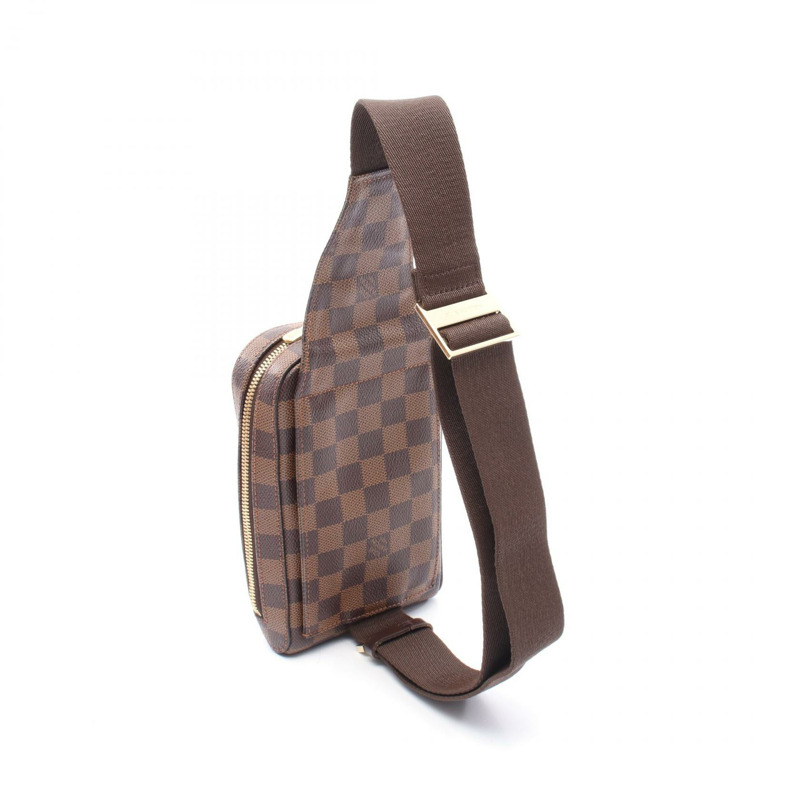 LOUIS VUITTON Geronimos 腰包 N51994 Damier 帆布 棕色 Ebene 二手 LV-1