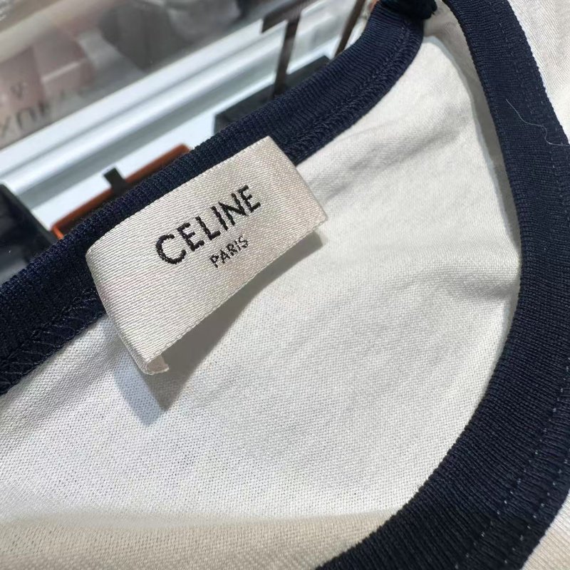 賽琳/Celine 棉質T恤 經典心形印花短袖上衣 專櫃價5900 M碼CELINE Heart Print T-Shirt, Size M T-shirts-2