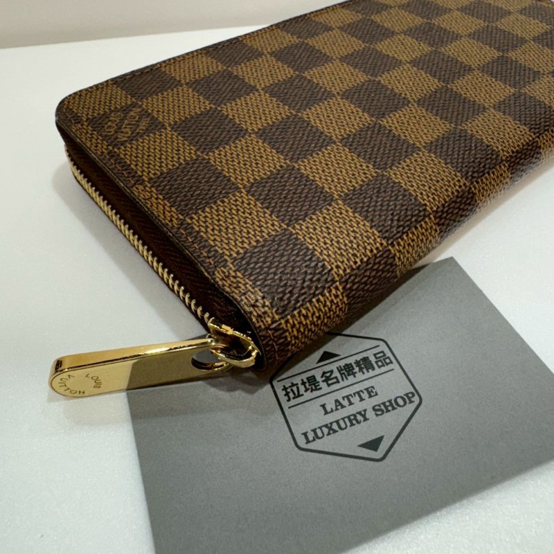 LV 拉鍊 長夾/皮夾 N60015 88成新-3