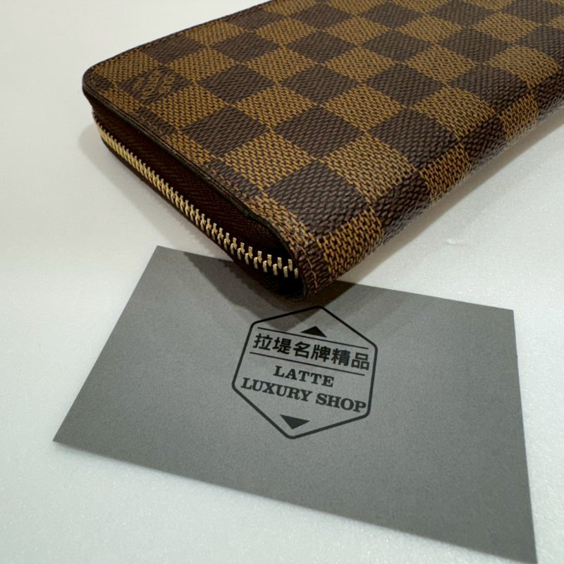 LV 拉鍊 長夾/皮夾 N60015 88成新-4