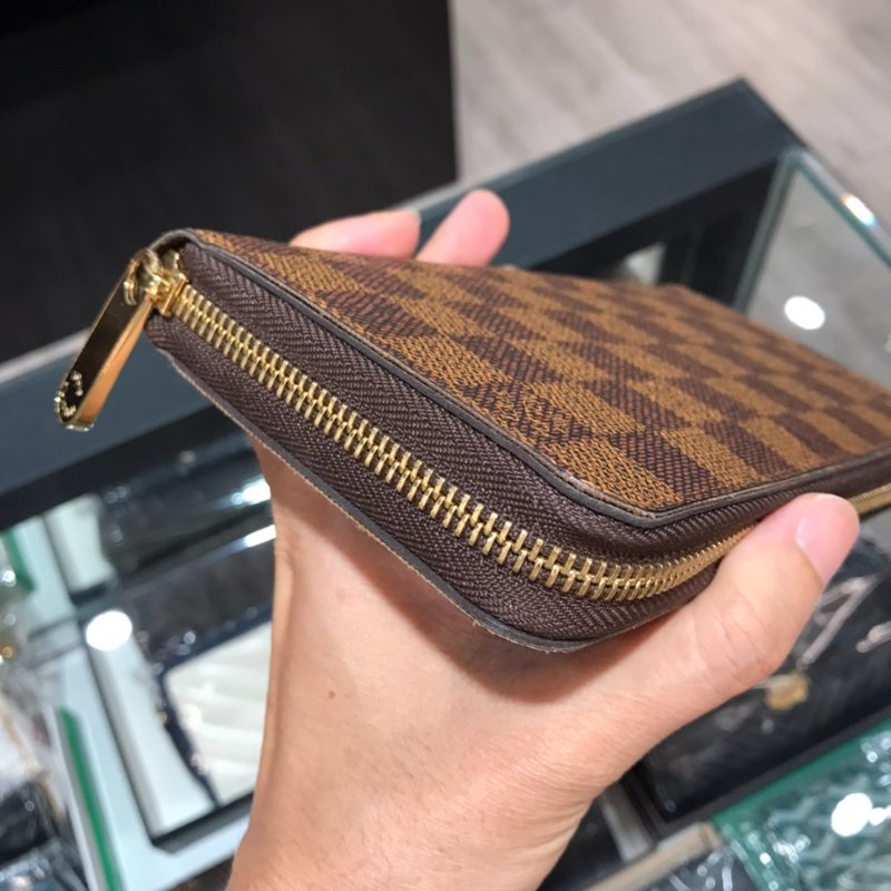 LV 拉鍊 長夾/皮夾 N60015 88成新-15