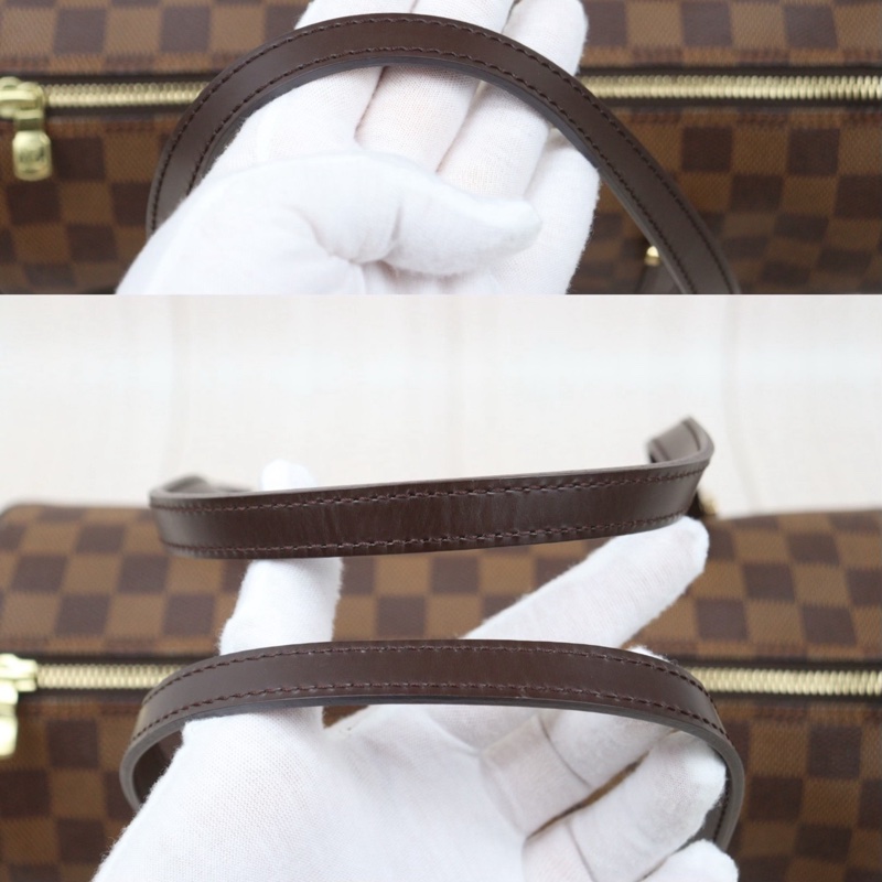 LV 棋盤格圓筒子母包-12