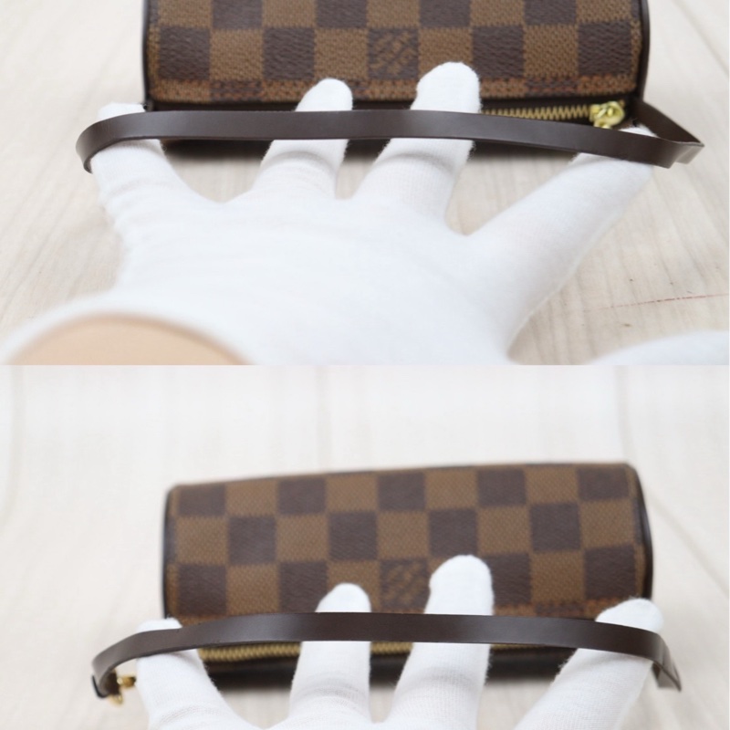 LV 棋盤格圓筒子母包-19