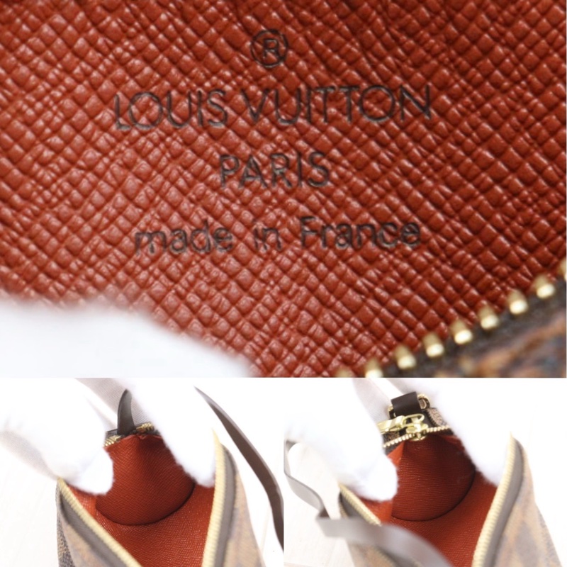 LV 棋盤格圓筒子母包-24