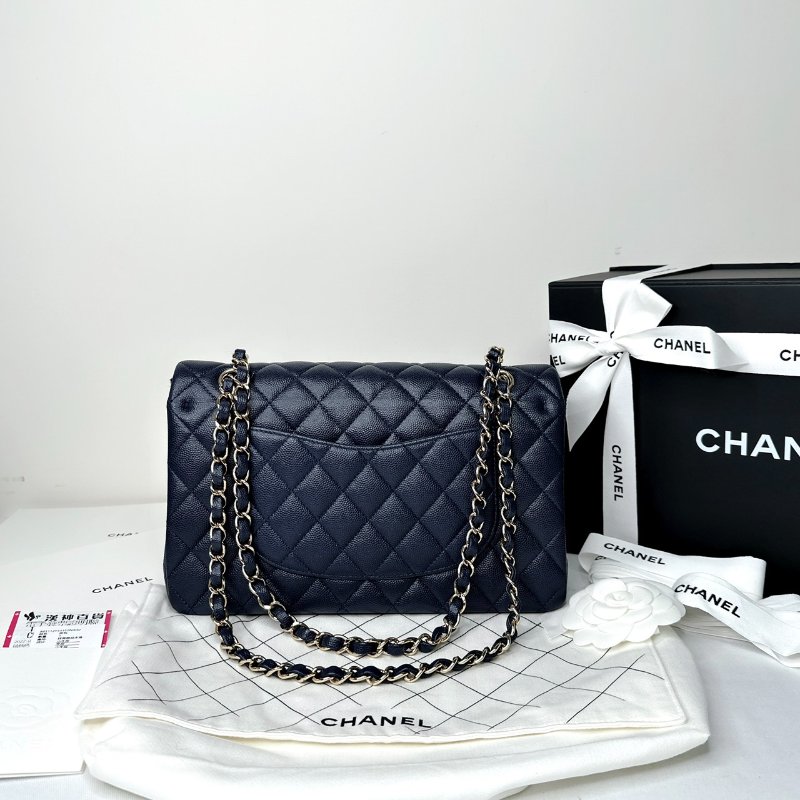 CHANEL 深藍金牛Coco 25口蓋包-1