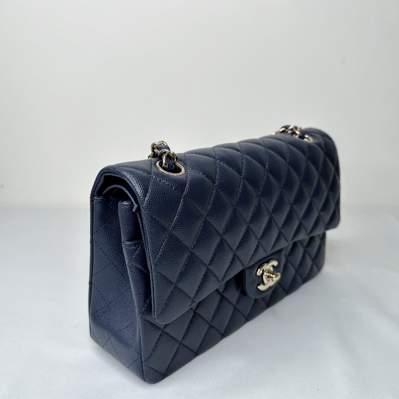 CHANEL 深藍金牛Coco 25口蓋包-3