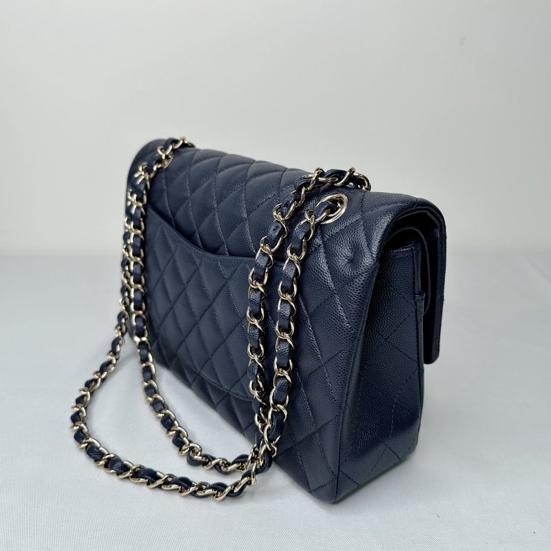 CHANEL 深藍金牛Coco 25口蓋包-4