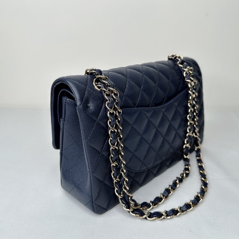 CHANEL 深藍金牛Coco 25口蓋包-5