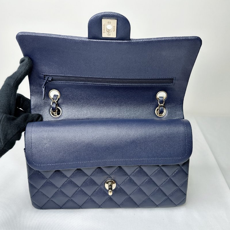 CHANEL 深藍金牛Coco 25口蓋包-6