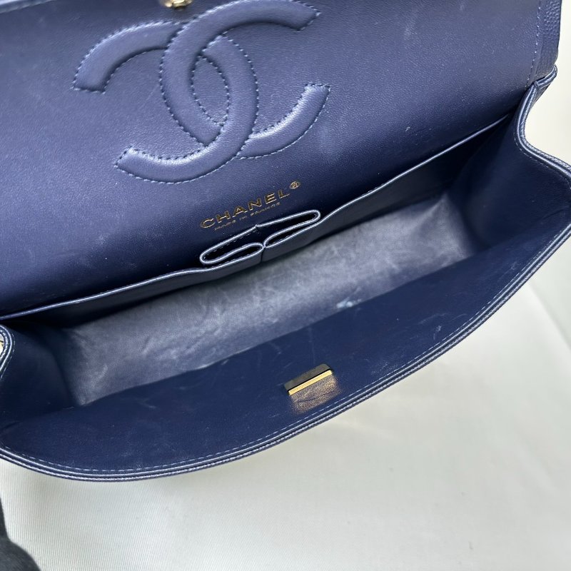 CHANEL 深藍金牛Coco 25口蓋包-8