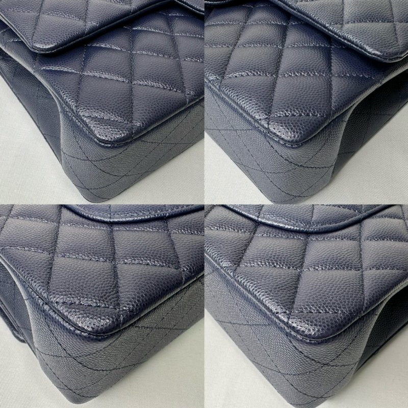 CHANEL 深藍金牛Coco 25口蓋包-12