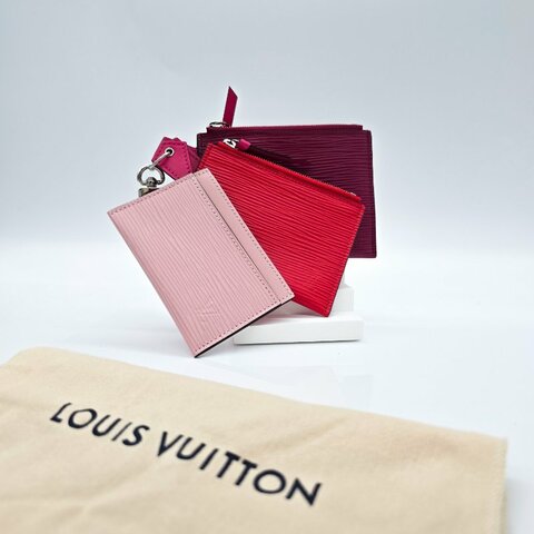 Louis Vuitton 水波紋三拼色零錢卡包錢包
