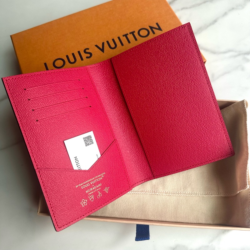 LV M13424 超級限量 村上隆櫻桃系列 護照夾-2