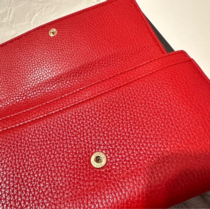 Gucci壓印雙G Logo長夾-4