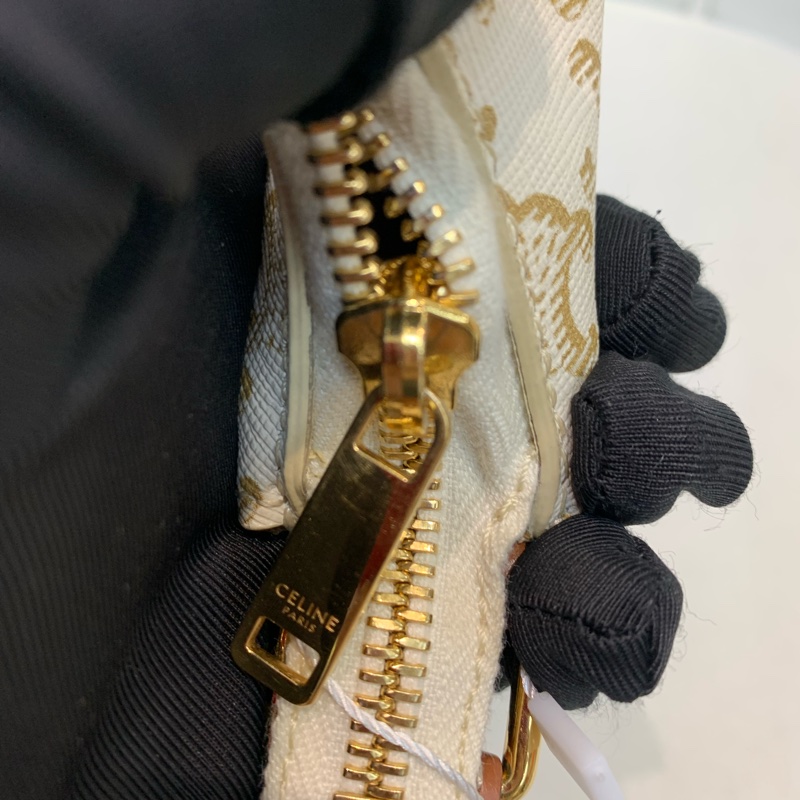 CELINE 白色 老花 腋下 月亮 I478NY-11